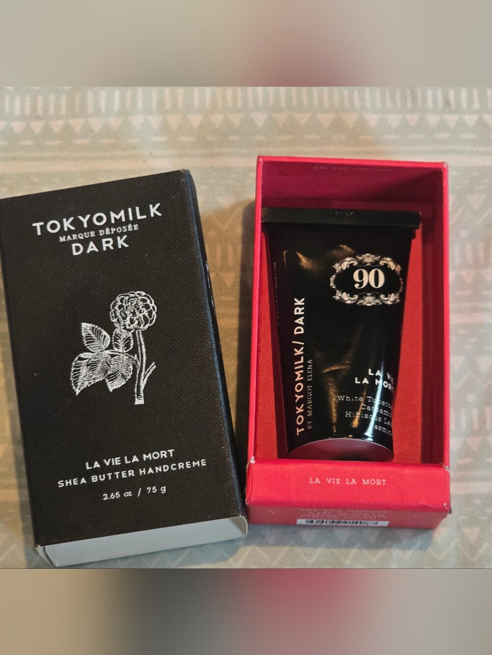 TokyoMilk Dark By Margot Elena 90 La Vie La Mort Shea Butter Hand Cream 2.65oz